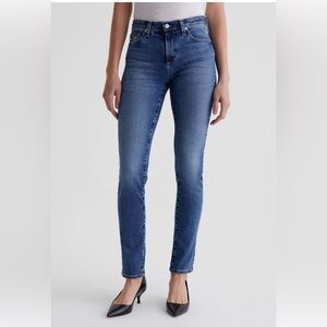 AG Adriano Goldschmied ‘ THE PRIMA MID-RISE CIGARETTE’ Contour 360 Blue Jeans